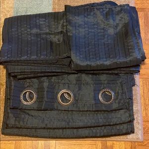 2 pair of grommet curtains 84” length